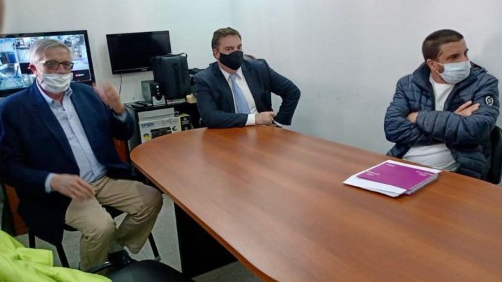 Funcionarios del Ministerio de Seguridad visitaron Belgrano y se reunieron con el intendente Dinápoli