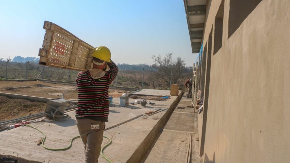 RANCHOS: El Municipio avanza en la construcción del Jardín de Infantes 905 RANCHOS: El Municipio avanza en la construcción del Jardín de Infantes 905