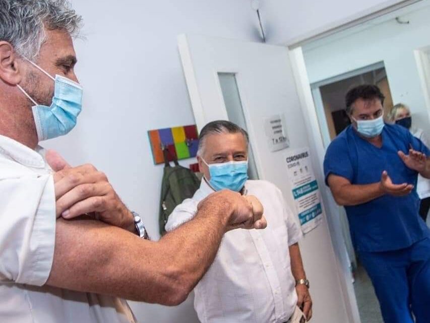 LAS FLORES: Hoy comenzó la vacunación contra el Covid-19 LAS FLORES: Hoy comenzó la vacunación contra el Covid-19