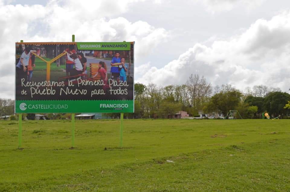 CASTELLI: El domingo quedará inaugurada La Plaza de Pueblo Nuevo y se pondrá en marcha un playón deportivo CASTELLI: El domingo quedará inaugurada La Plaza de Pueblo Nuevo y se pondrá en marcha un playón deportivo