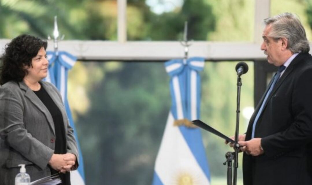 Alberto Fernández tomó juramento a Carla Vizzotti como nueva ministra de Salud Alberto Fernández tomó juramento a Carla Vizzotti como nueva ministra de Salud
