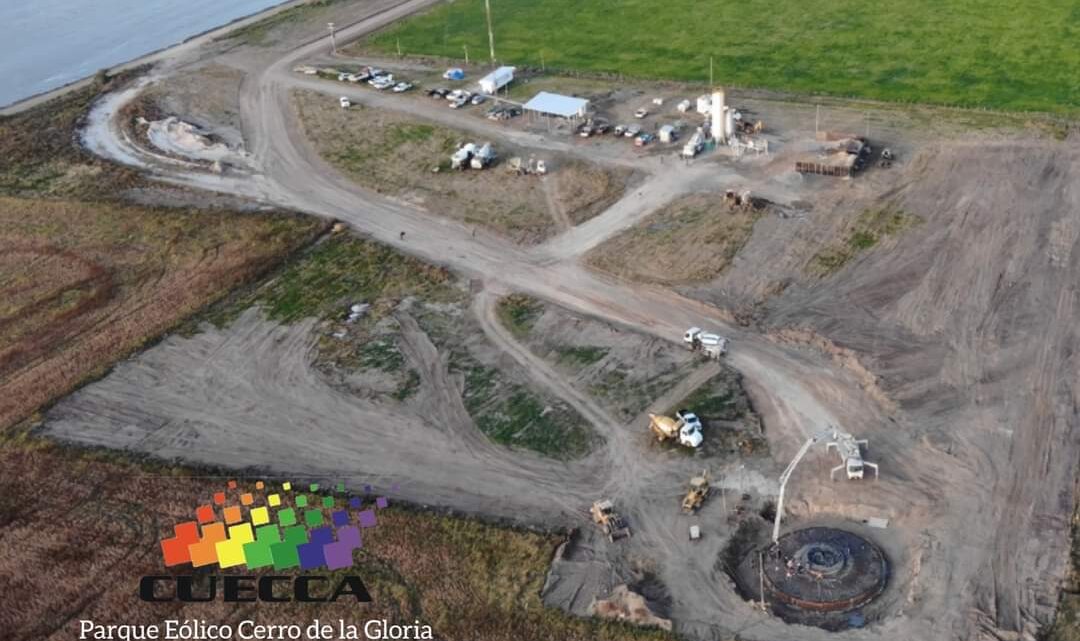 CASTELLI: Avanzan las obras del PARQUE EÓLICO Cerro de La Gloria
