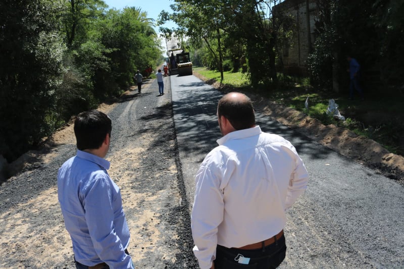 Junto al intendente Álvarez, Nardini recorrió obras en Ranchos Junto al intendente Álvarez, Nardini recorrió obras en Ranchos