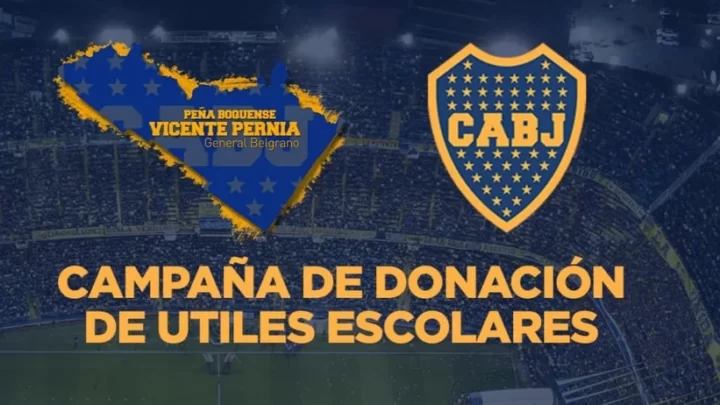 GRAL BELGRANO: La PEÑA BOQUENSE continúa con la colecta solidaria de útiles escolares