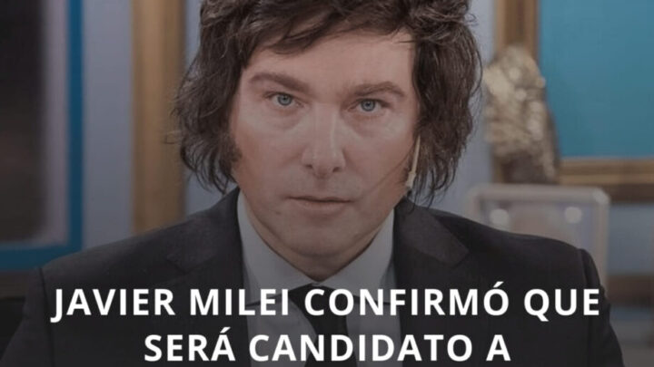 “Tomé la decisión de ser candidato a Presidente”, confirmó Javier Milei