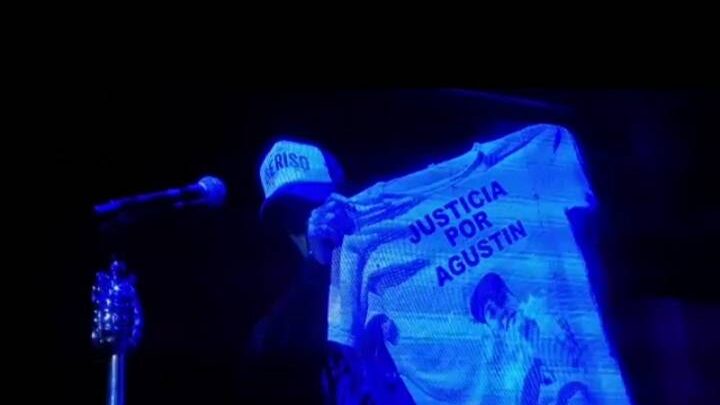 DOLORES: En pleno show, “La Beriso” se sumó al reclamo de justicia por Agustín Miranda