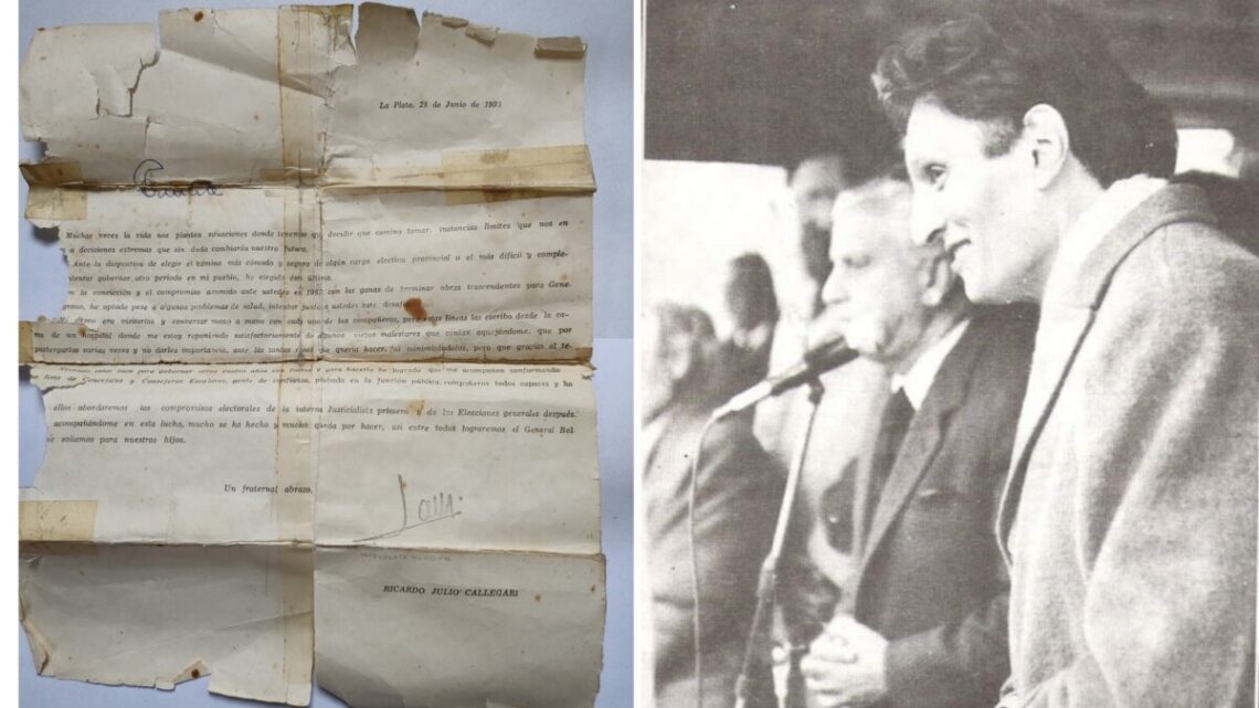RICARDO CALLEGARI: La emotiva carta que el ex intendente escribió a su militancia anunciando la reelección. RICARDO CALLEGARI: La emotiva carta que el ex intendente escribió a su militancia anunciando la reelección.
