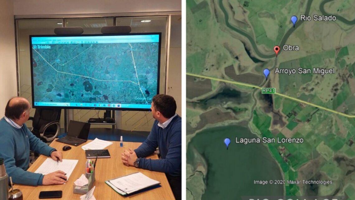 Laguna San Lorenzo y arroyo San Miguel: Avanzan las gestiones para la obra de control de vuelco al Río Salado