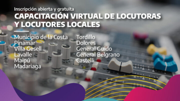 Curso virtual de capacitación para locutoras y locutores