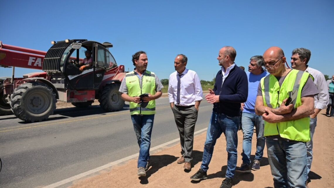 Insaurralde recorrió obras en General Belgrano junto a Piru Eijo