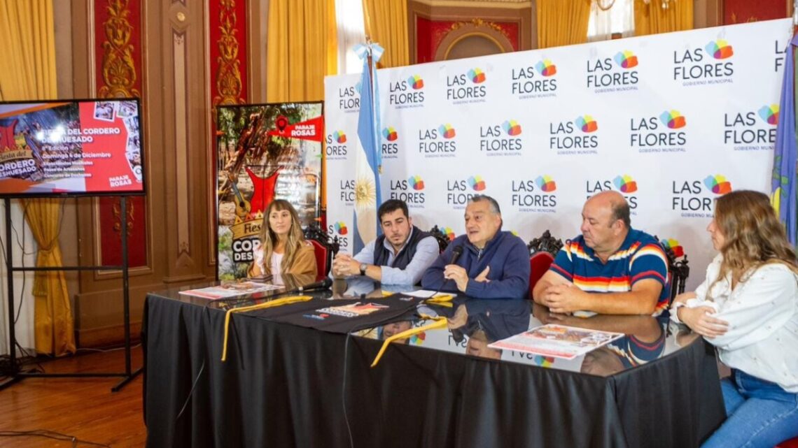 LAS FLORES: Se realizó la presentación de la 8° Fiesta del Cordero Deshuesado en Rosas y otros eventos populares