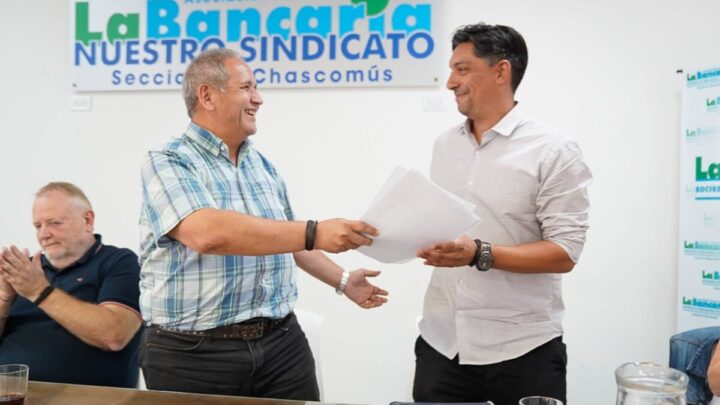 Con la presencia de Sergio Palazzo asumieron las nuevas autoridades de la Asociación bancaria seccional chascomus