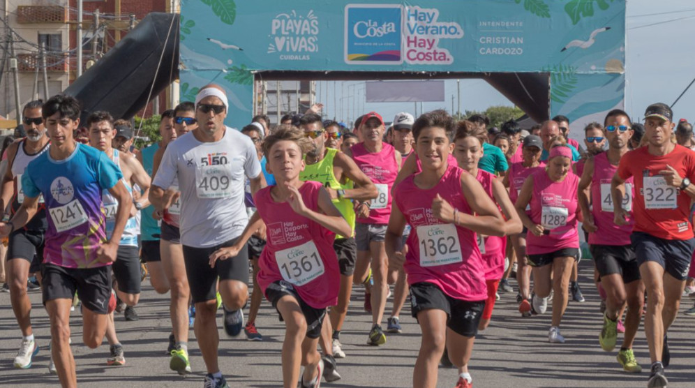 Gran comienzo en San Bernardo del circuito de maratones La Costa Corre. Mirá todas las fechas