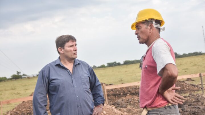 LAS FLORES: Se comienza a construir la Planta de Faena Municipal de Ovinos y Porcinos