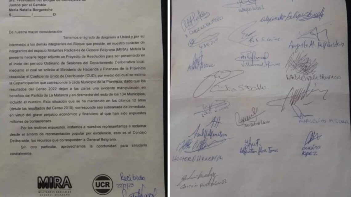 GRAL BELGRANO: el joven espacio interno del radicalismo “Mira” propone exigir actualizaciones en el coeficiente de coparticipación GRAL BELGRANO: el joven espacio interno del radicalismo “Mira” propone exigir actualizaciones en el coeficiente de coparticipación