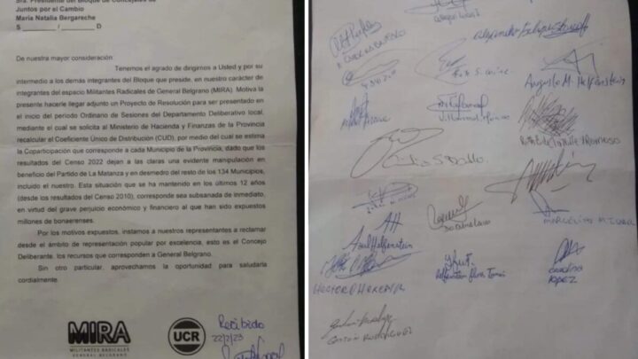GRAL BELGRANO: el joven espacio interno del radicalismo “Mira” propone exigir actualizaciones en el coeficiente de coparticipación