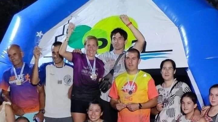 Exitosa maratón 5k en PILA: Los chascomunenses Carlos Bernardotti y Mili Luque resultaron ganadores