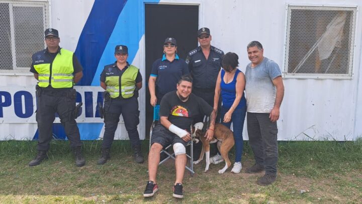 GRAL BELGRANO: Destacable tarea de Policías para encontrar a “Ringo” el perro perdido en el accidente entre 2 autos en Ruta 29