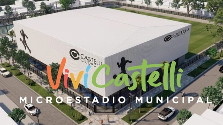 MICROESTADIO: Mediante un vídeo, el intendente de Castelli dio detalles de la obra deportiva más importante en la historia de la ciudad