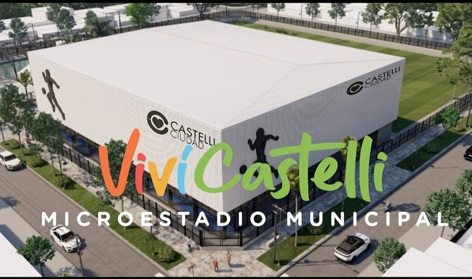 MICROESTADIO: Mediante un vídeo, el intendente de Castelli dio detalles de la obra deportiva más importante en la historia de la ciudad