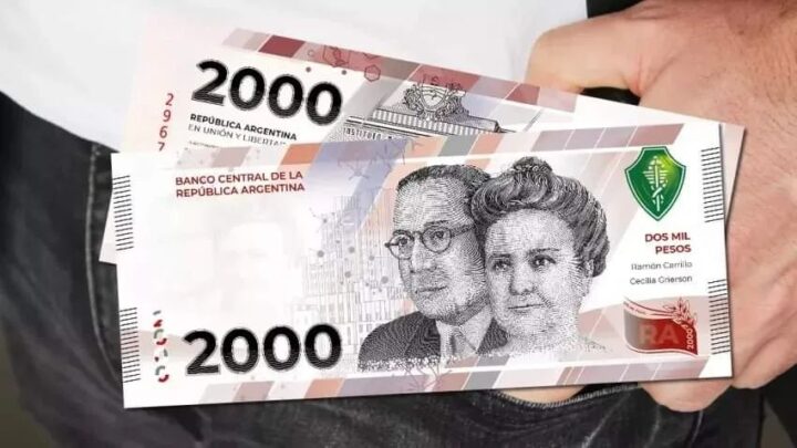 Comienza a circular el nuevo billete de 2000 pesos