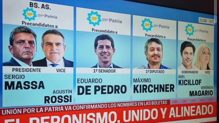La lista de Sergio Massa y Axel Kicillof en Provincia de Buenos Aires