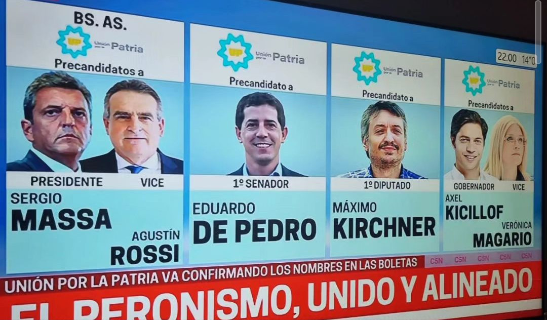 La lista de Sergio Massa y Axel Kicillof en Provincia de Buenos Aires