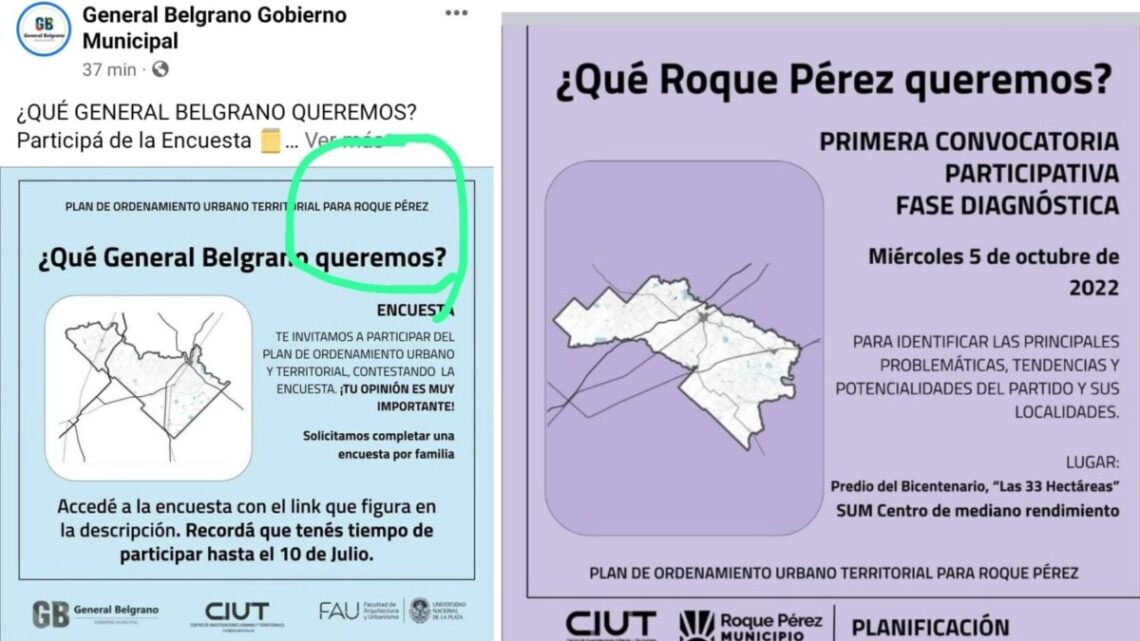 GRAL BELGRANO: Otro papelón del gobierno municipal en las redes: esta vez un copie y pegue GRAL BELGRANO: Otro papelón del gobierno municipal en las redes: esta vez un copie y pegue