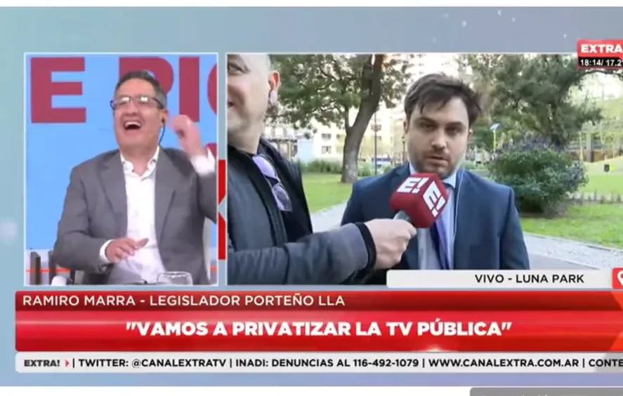 Marra: “Vamos a privatizar la Tv Pública”. Defendió a conquistadores españoles y criticó a Paka Paka