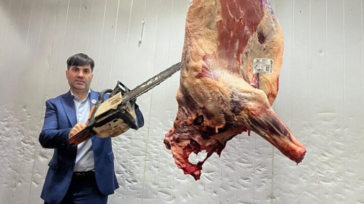 CASTELLI: Echarren aplica la motosierra…. para cortar asado