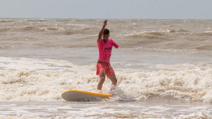 En un día histórico Mar de Ajó fue sede del Torneo Nacional de Surf Adaptado La Costa 2024