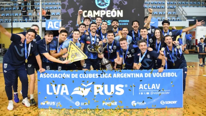 ORGULLO: Ciudad Vóley campeón de la Liga Argentina con un belgranense en cancha