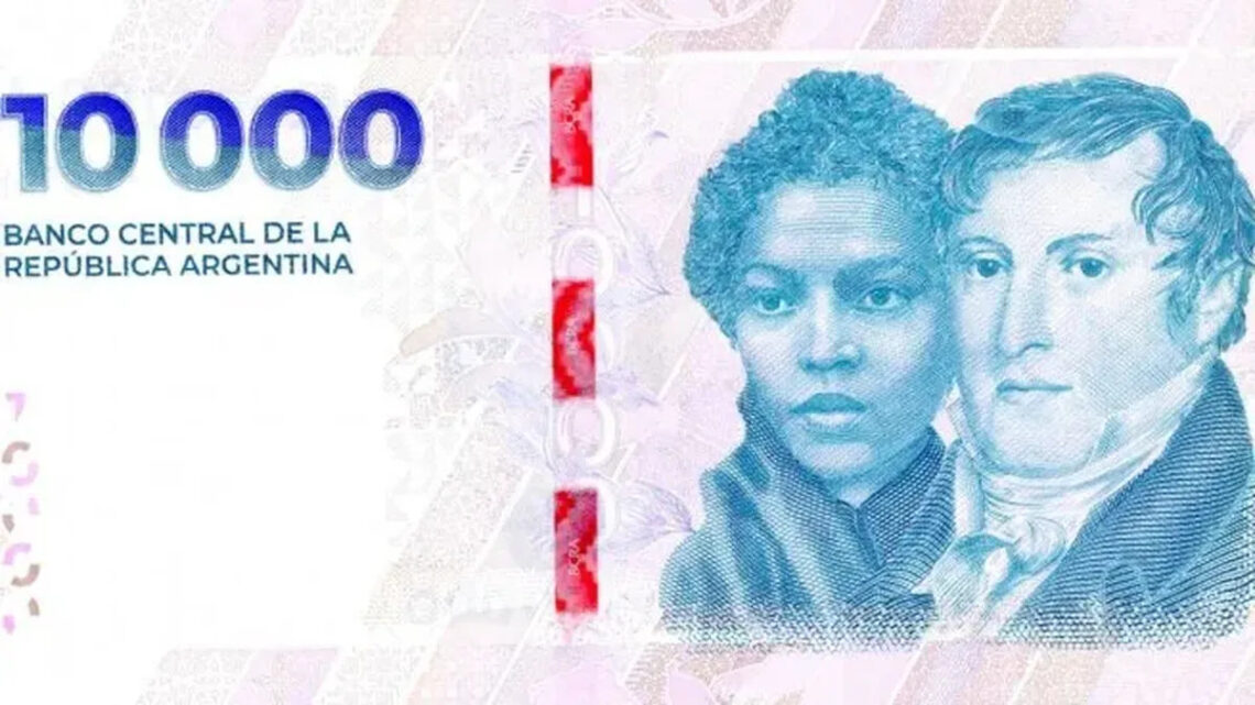 Ya circulan los nuevos billetes de $10.000