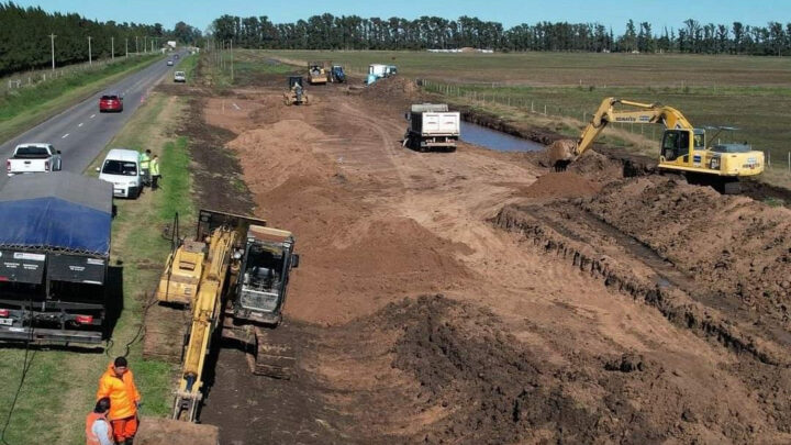 Repavimentación y ensanche: continúan las obras en la ruta 215 de Brandsen