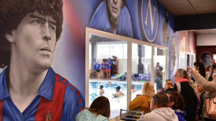 Mar Chiquita: inauguraron la confitería en homenaje a Maradona en el natatorio municipal de Santa Clara