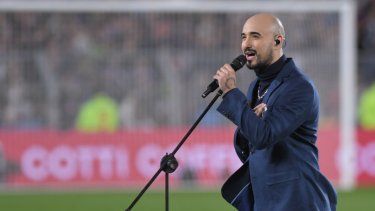 Abel Pintos cantará el Himno Nacional en la final de la Copa América