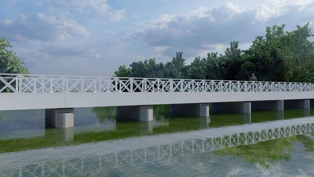 GRAL BELGRANO: Avanzan los trabajos de una nueva y moderna pasarela para el balneario GRAL BELGRANO: Avanzan los trabajos de una nueva y moderna pasarela para el balneario