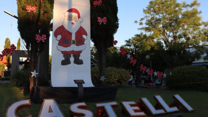 Castelli vivió una noche mágica con el encendido del “Paseo Navideño”