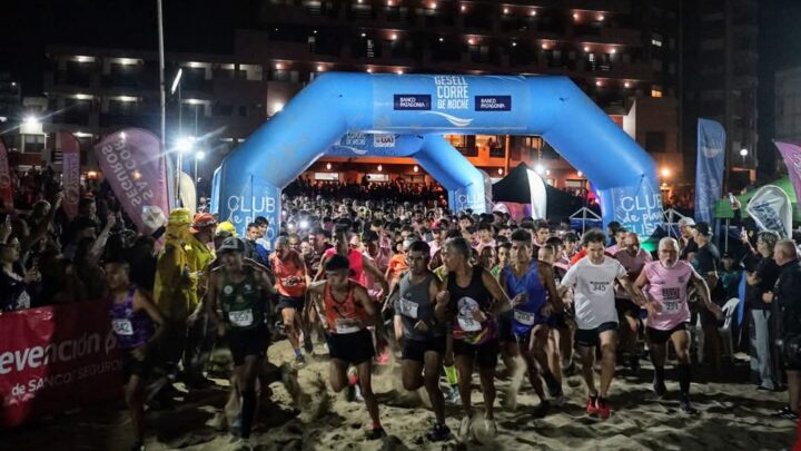 Atletas de todo el pais iluminaron las playas de Villa Gesell