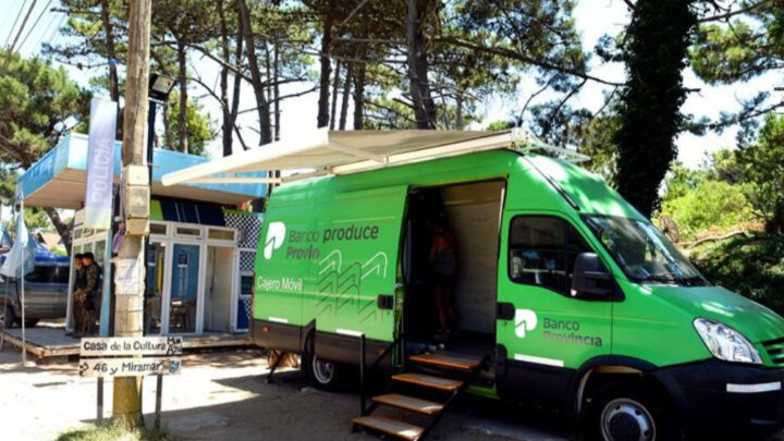 El Banco Provincia instaló cuatro cajeros automáticos móviles en el Partido de La Costa