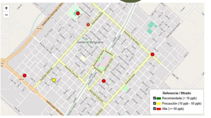 GRAL BELGRANO: Estudios revelan la presencia de arsénico en el agua