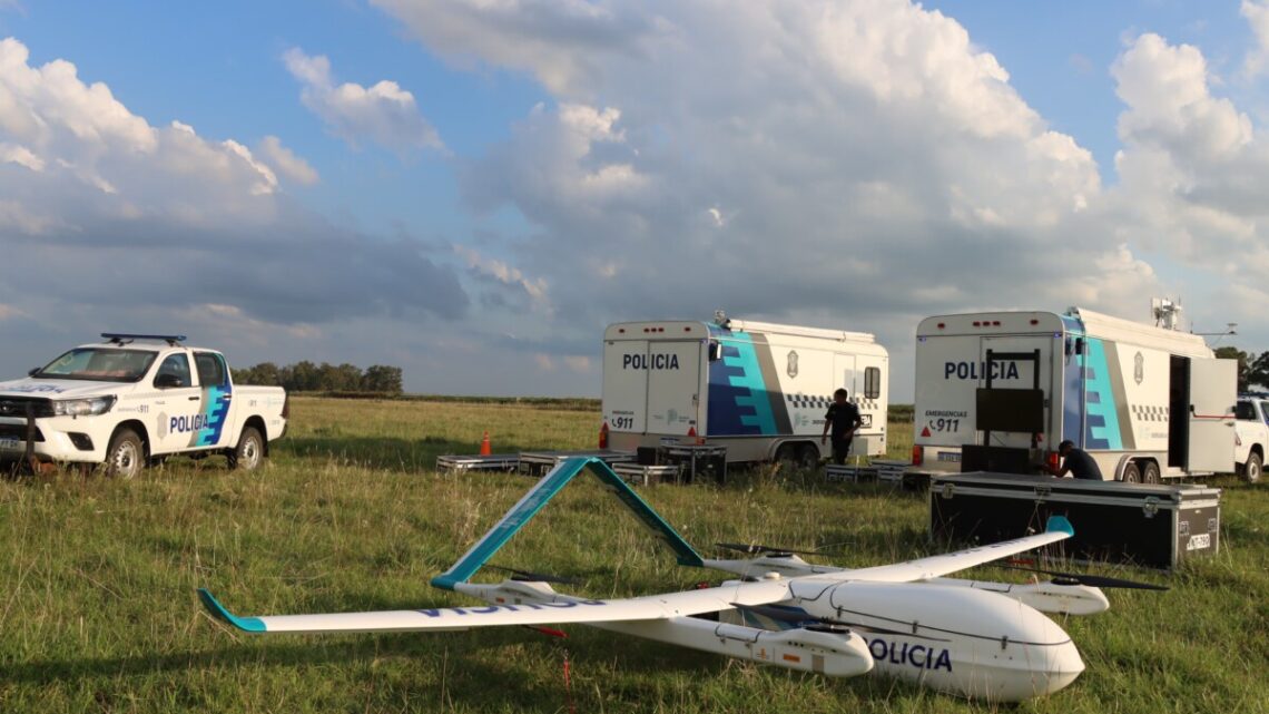 Pila sede de un operativo policial con drones para prevenir el delito rural Pila sede de un operativo policial con drones para prevenir el delito rural
