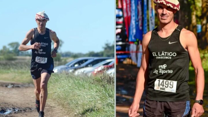 Corre maratones de alpargatas: la historia de Martin Alegre, el hombre que además usa gorra de vasco cuando compite