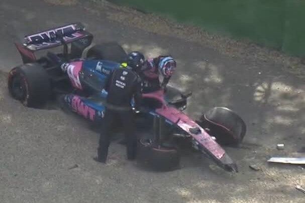 Fuerte accidente de Colapinto en la clasificación del Gran Premio de Imola