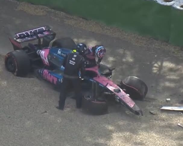 Fuerte accidente de Colapinto en la clasificación del Gran Premio de Imola