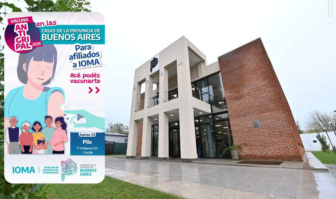 PILA: Vacunación antigripal para afiliados a IOMA en Casa de la Provincia