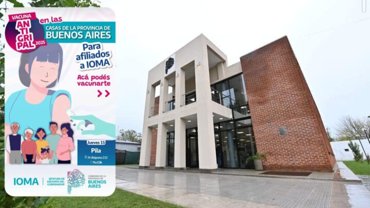 PILA: Vacunación antigripal para afiliados a IOMA en Casa de la Provincia