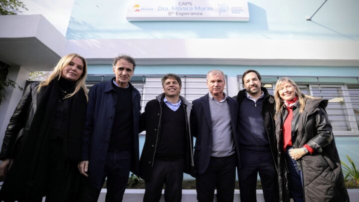 MONTE: Kicillof inauguró un nuevo caps y entregó escrituras, ambulancia y patrulleros