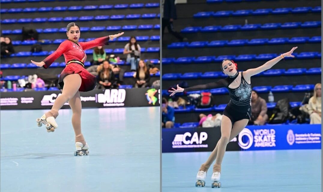 Guadalupe y Evangelina hicieron historia para Monte en el Panamericano de Patín
