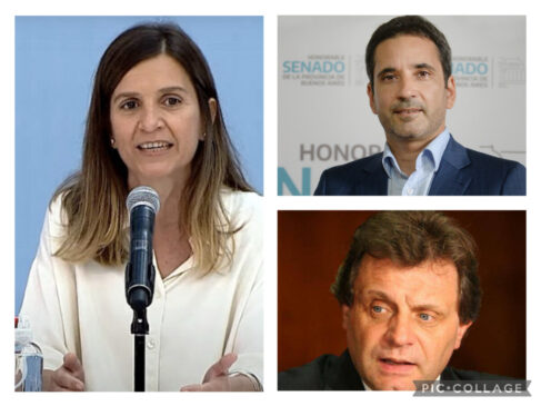 Los marplatenses Fernanda Raverta, Gustavo Pulti y Pablo Obeid
